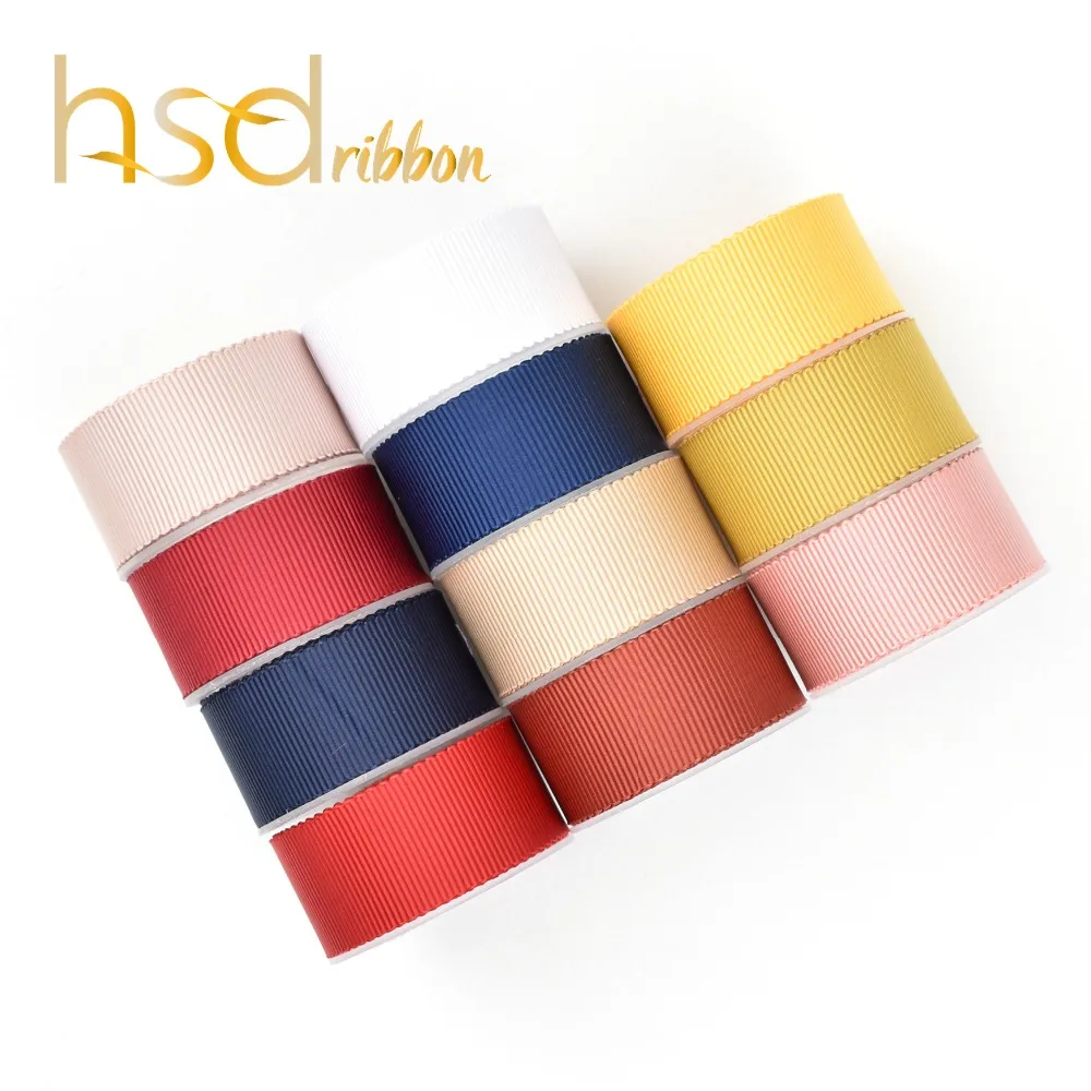 

HSDRibbon 16MM 22MM 5/8 inch 7/8 inch colorful Ployester Petersham Ribbon