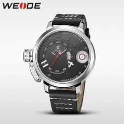 WEIDE мужские часы Топ Роскошные Брендовые мужские кварцевые наручные спортивные часы Повседневная натуральная Водонепроницаемость