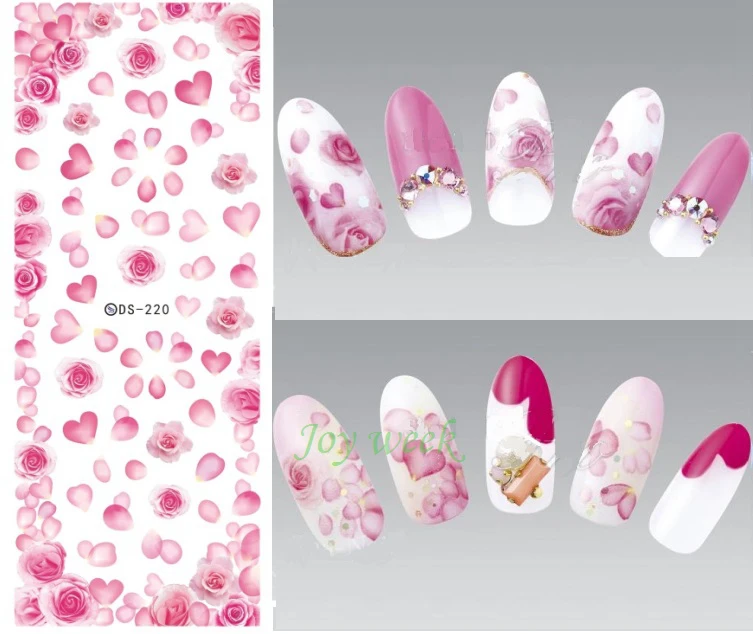 Wasser Aufkleber Fur Nail Art Alle Dekorationen Sliders Rosa Rose Nagel Design Decals Manikure Lack Accessoires Aufkleber Folie Stickers For Nail Arts Stickers For Nailswater Stickers Aliexpress