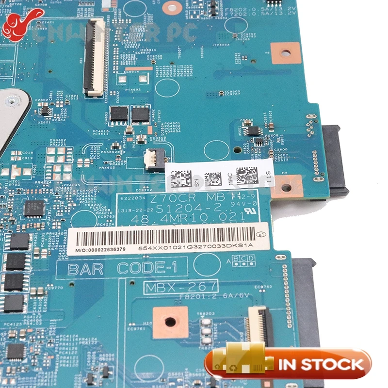 NOKOTION MBX-267 основная плата для sony SVE17 SVE1711 Материнская плата ноутбука HM76 DDR3 HD7600M графика A1892051A 48.4MR10.021