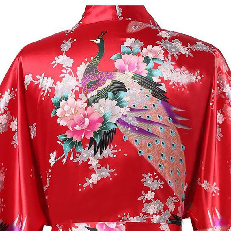 Китайский женский Атласный халат размера плюс XXXL японский Geisha Yukata кимоно