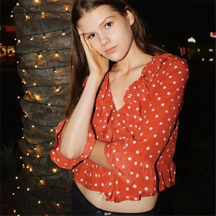 2018 New Style Spring Women's Fashion Printing Shirts