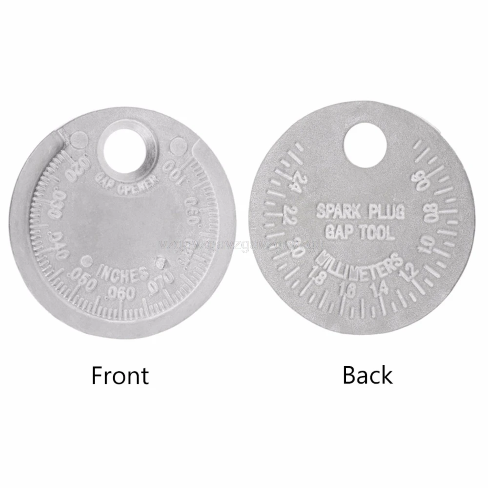 

Spark Plug Gap Gauge Tool Measurement Coin-Type 0.6-2.4mm Range Spark Plug Gage Au29 Dropship