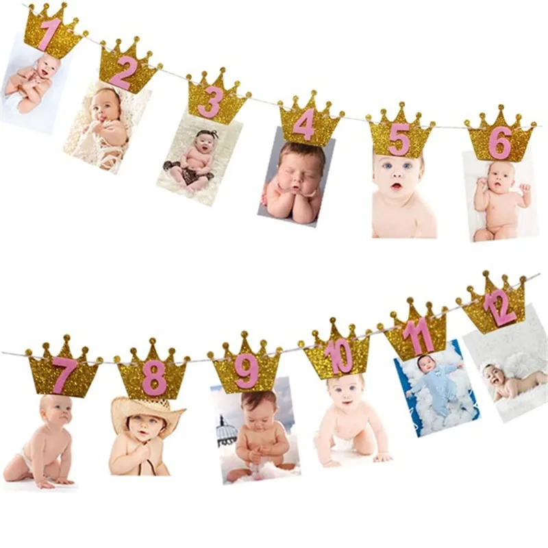 Newborn Baby Photo Banner With Clip-0