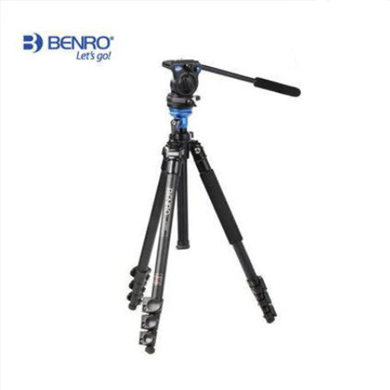 Benro A1573FS2 Bird Watching Aluminum Tripod Kit Stable Monopods Hydraulic Head Portable Photography Tripod Kit For Video Camera