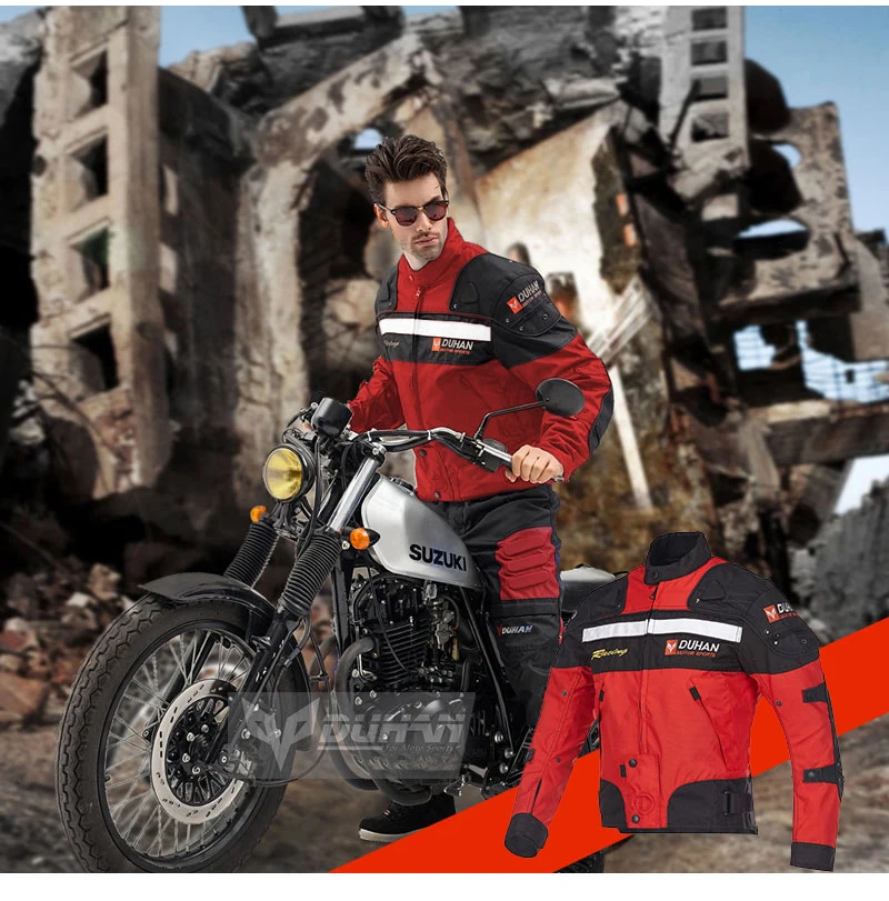 DUHAN moto rcycle костюм куртка для верховой езды мото rbike гоночная одежда со съемной хлопковой подкладкой JD020 SWX moto