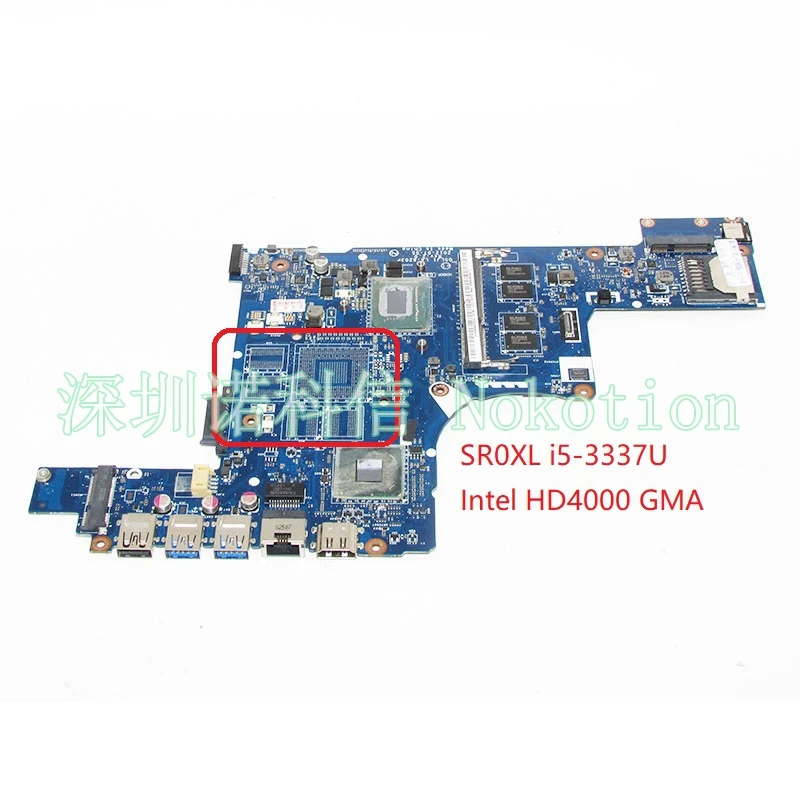 

NBM2H11003 NB.M2H11.003 Q5LJ1 LA-8203P laptop motherboard For acer aspire M5-581 M5-581T SR0XL i5-3337U DDR3 4G Onboard Mainboad