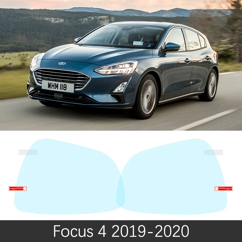 Focus 4 2019-2020 Для Ford Focus 2 3 4 2004~ полное покрытие анти-туман фильм Зеркало заднего вида аксессуары MK2 MK3 MK4 2008 2012 ST - Название цвета: Focus 4 2019-2020