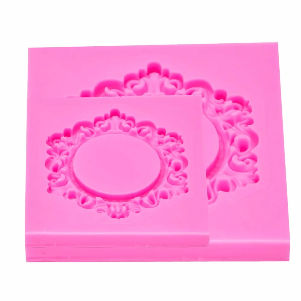 Рамка кружева шаблон силиконовая форма помадка плесень Торт украшения инструменты форма для шоколадной мастики T0988