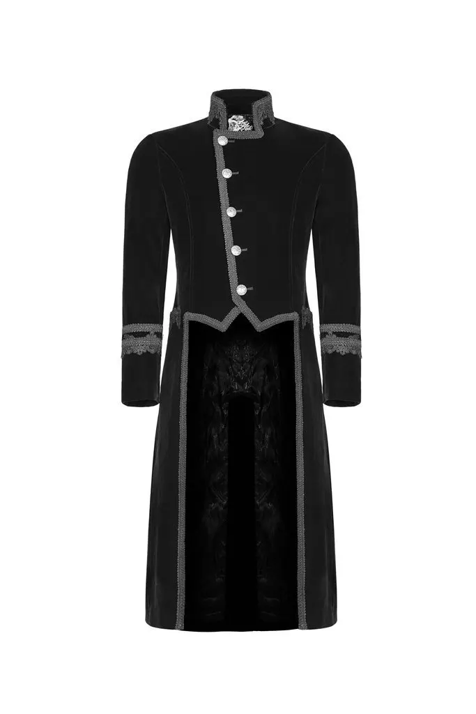 

Punk Rave Men's Black Goth Tailcoat WY-950LCM