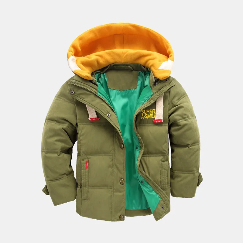 

Fashion Kids Boy Winter Jackets Duck Down Children Parkas Toddler Boys Warm Winter Down Coat Hooded Thickening Outwear