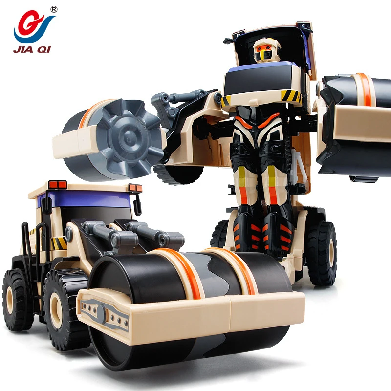 New boy toy gift Jia Qi Smart transform shape RC Truck 2.4G one key deformation RC Engineering vehicle loading forklift truck