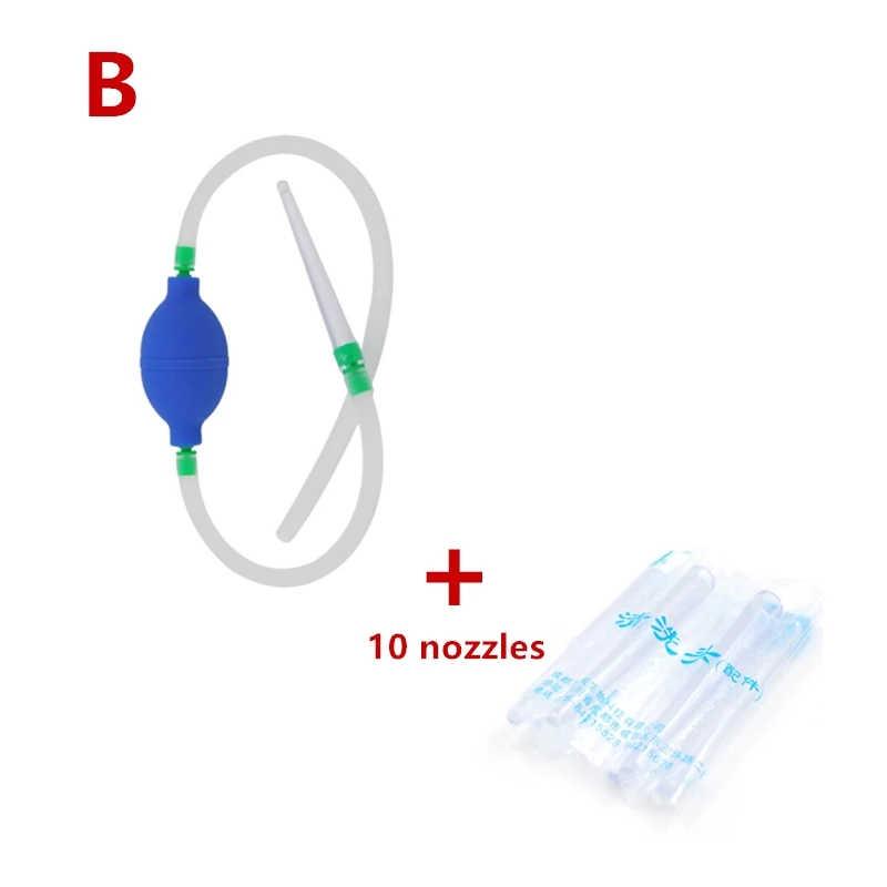 1 шт. клизма Arsch насос груша для промывки ануса для очистки ануса для беременных женщин вагинальный душ Анальная мытье устройство клизмы булд насос - Цвет: B