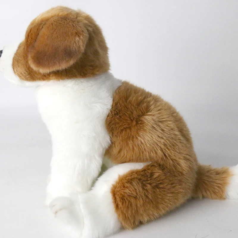 Dorimytrader Quality Simulation Animal Shepherd Dog Plush Toy Mini Lovely Soft Animals Dogs Toy Kids Gift Decoration 28x22x27 DY50135 (2)