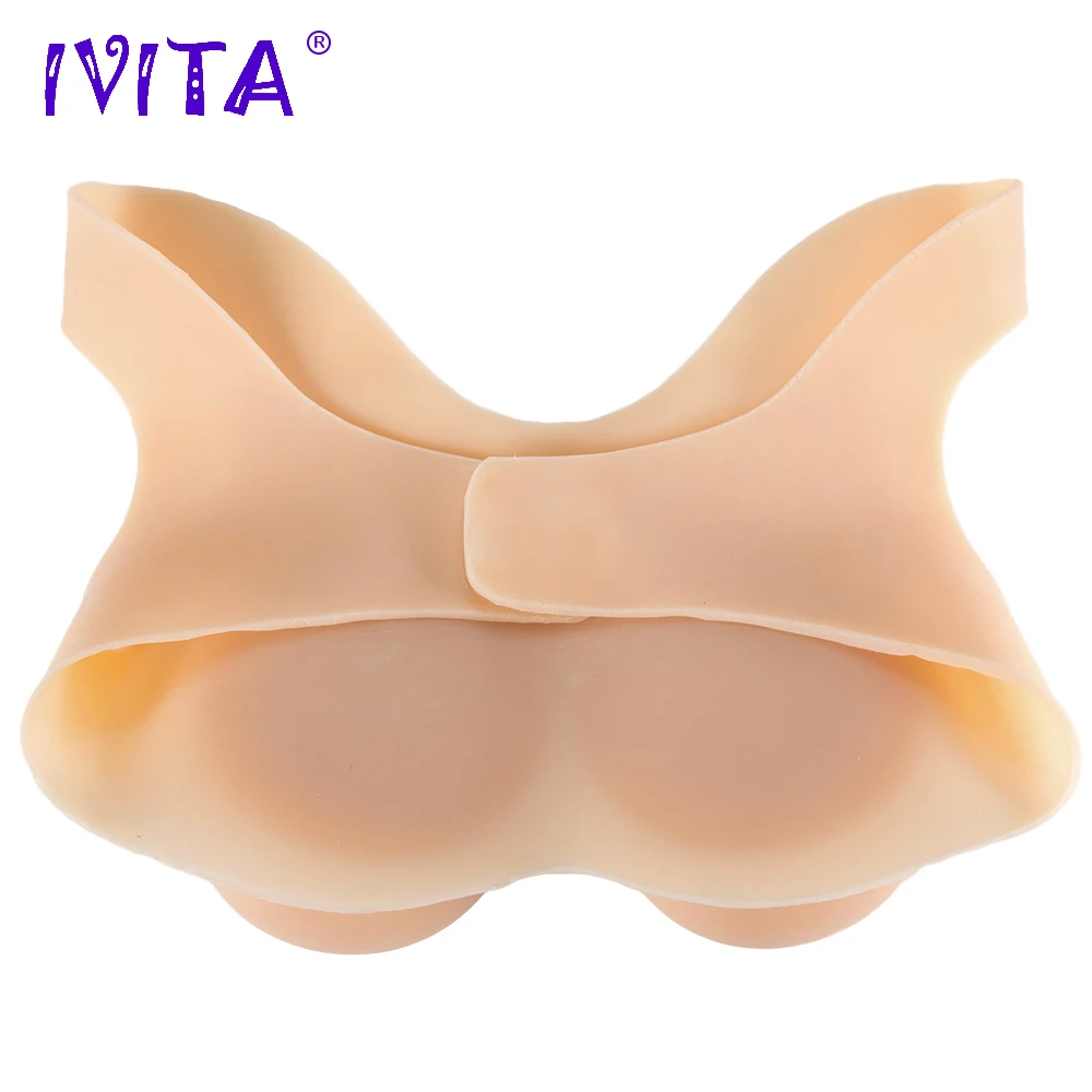 Реалистичная силиконовая грудь IVITA 1200 г поддельные груди для трансвеститов