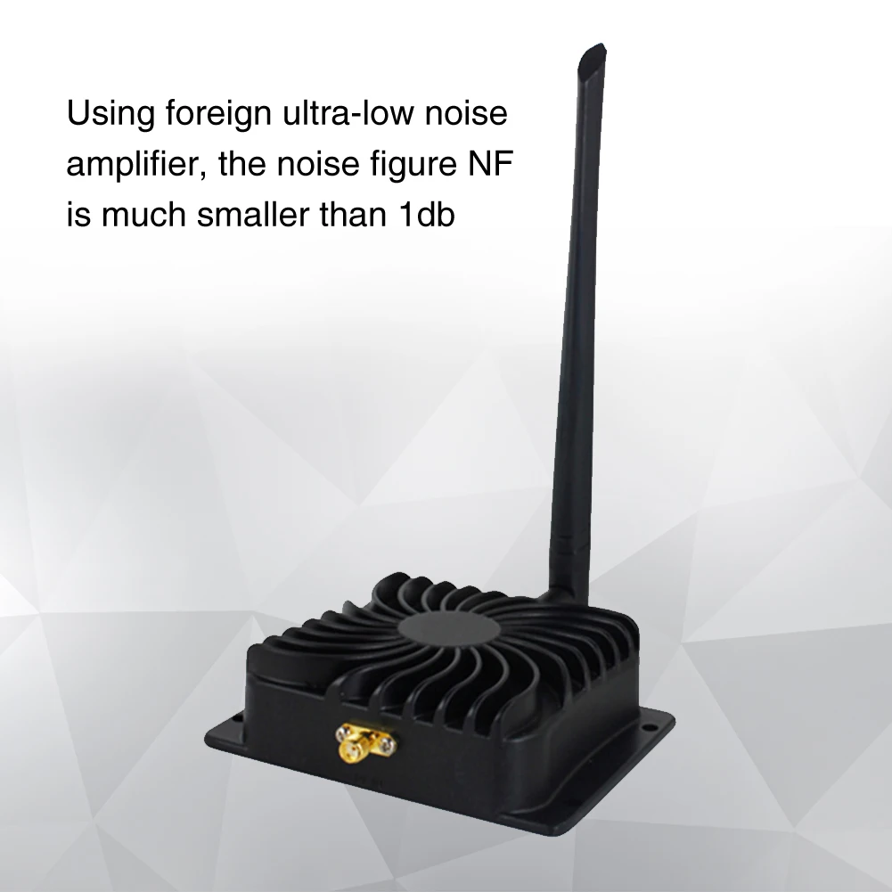 

Repeater Black With Antenna Signal Booster Power Amplifier Aluminum Durable 5W 2.4GHz Broadband WIFI For Wireless Router