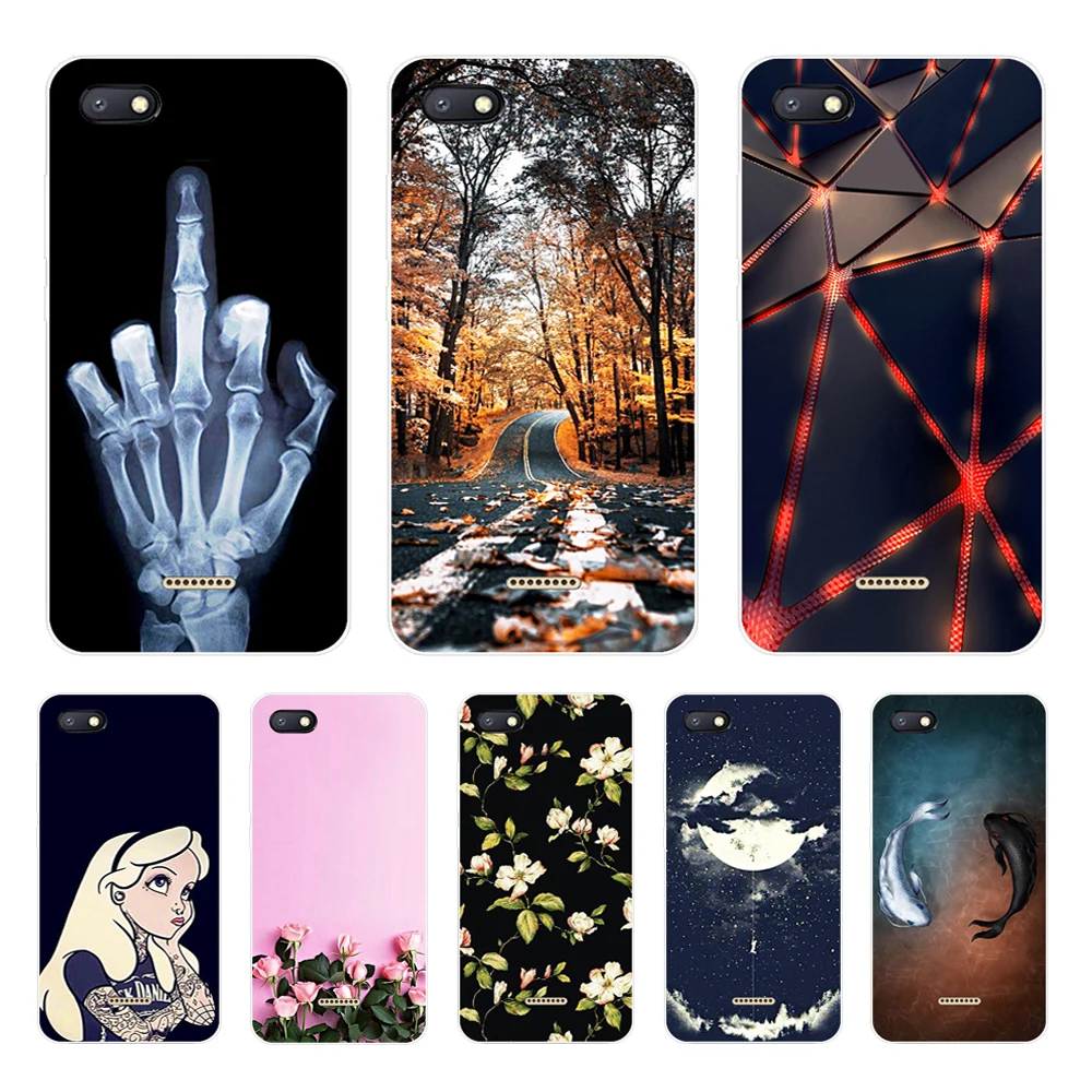 

silicone case for Xiaomi Redmi 6a Case 360 Full Protection Soft tpu Back Cover Phone shell Xiomi Redmi6 A bumper Hongmi 6a Coque