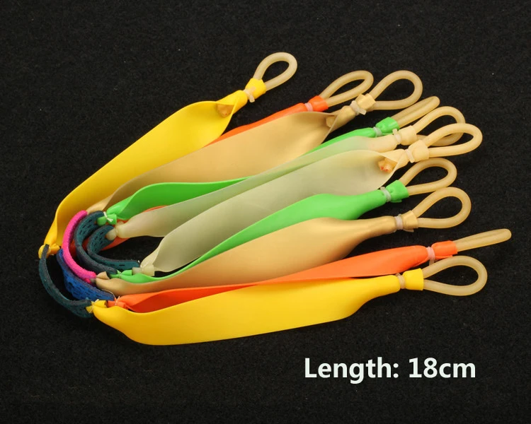 Natural Latex Slingshots Flat Rubber Bands Band Hunting Slingshot