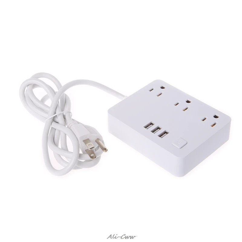 Продажа Мощность Полосы 2A быстрой зарядки электрическая розетка разъем 3 USB вилки 3 розетки S927