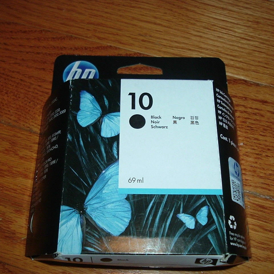 hp 10 ink cartridge black c4844a
