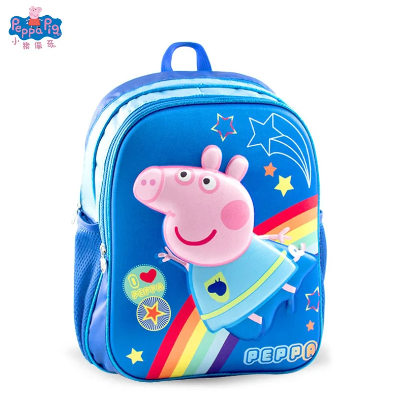 Peppa сумка со свиньей Модный милый персонаж из мультфильма холщовый материал большой емкости декомпрессионный водонепроницаемый детский рюкзак - Цвет: 9