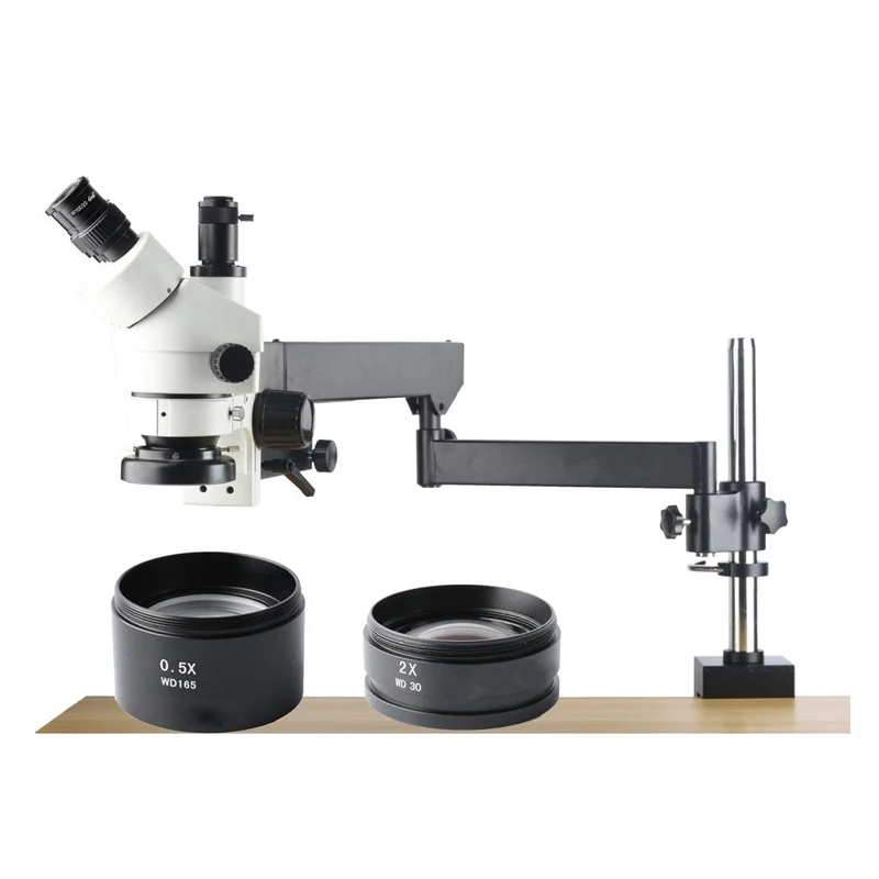 3.5X-90X Widefield Trinocular Stereo Zoom Microscope 0.5X and 2.0X Objective Mobile Phone Repair Micro Scope WF10X Eyepieces | Инструменты