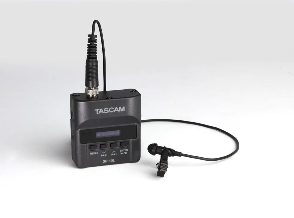 Tascam DR-10L высококачественный Миниатюрный цифровой аудиомагнитофон с петличный микрофон легкий корпус