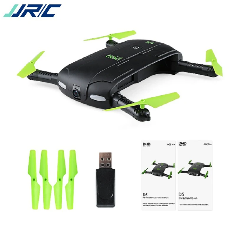 

Drone with Camera JJRC DHD D5 RC Mini Drone Foldable RC pocket drone RC Helicopter Mini Quadcopter Phone Control Headless Mode