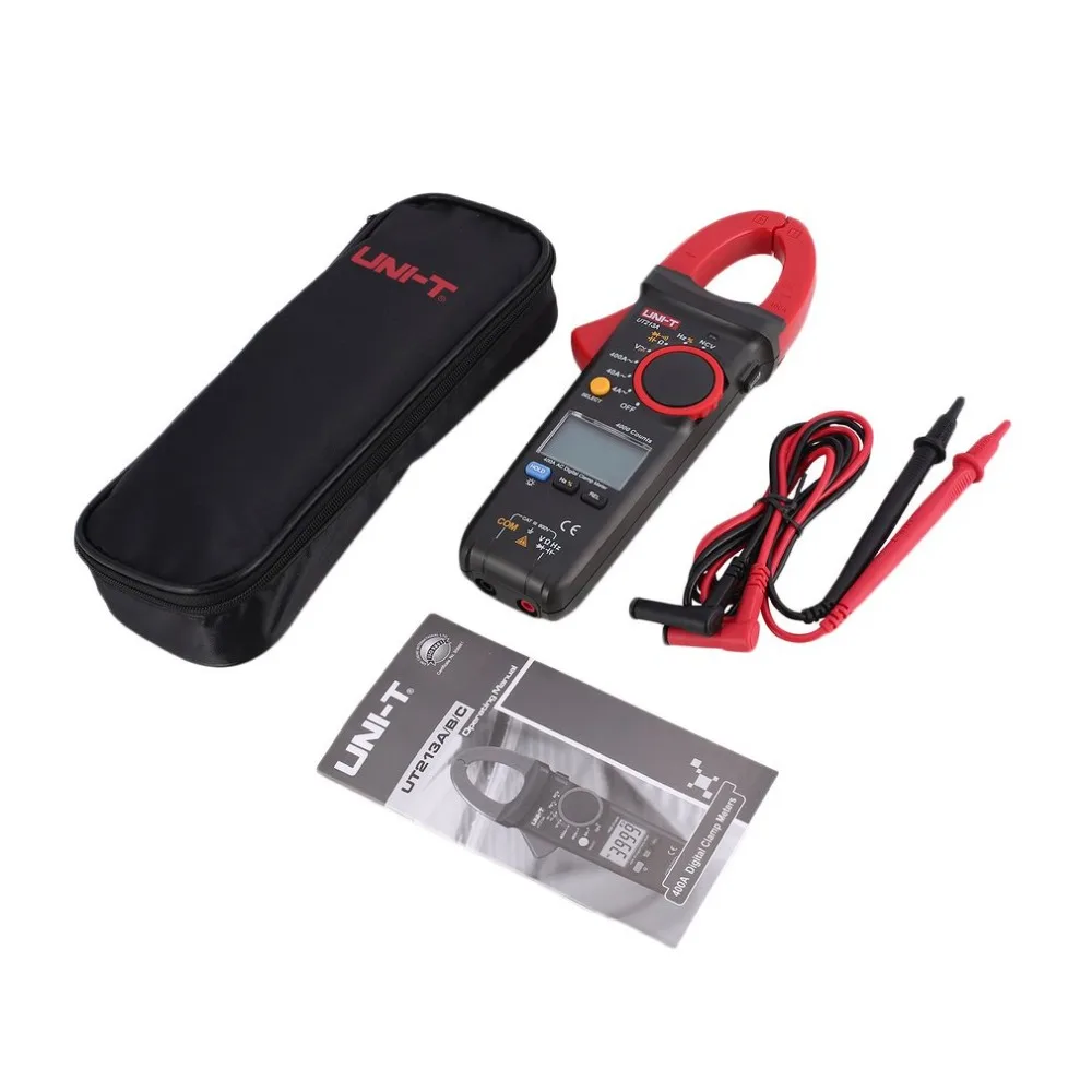 

UNI-T UT213A AC/DC 400A 4000 Counts Digital Clamp Meter Digital Ammeter Resistor / Capacitor / Frequency / Diode Test NCV