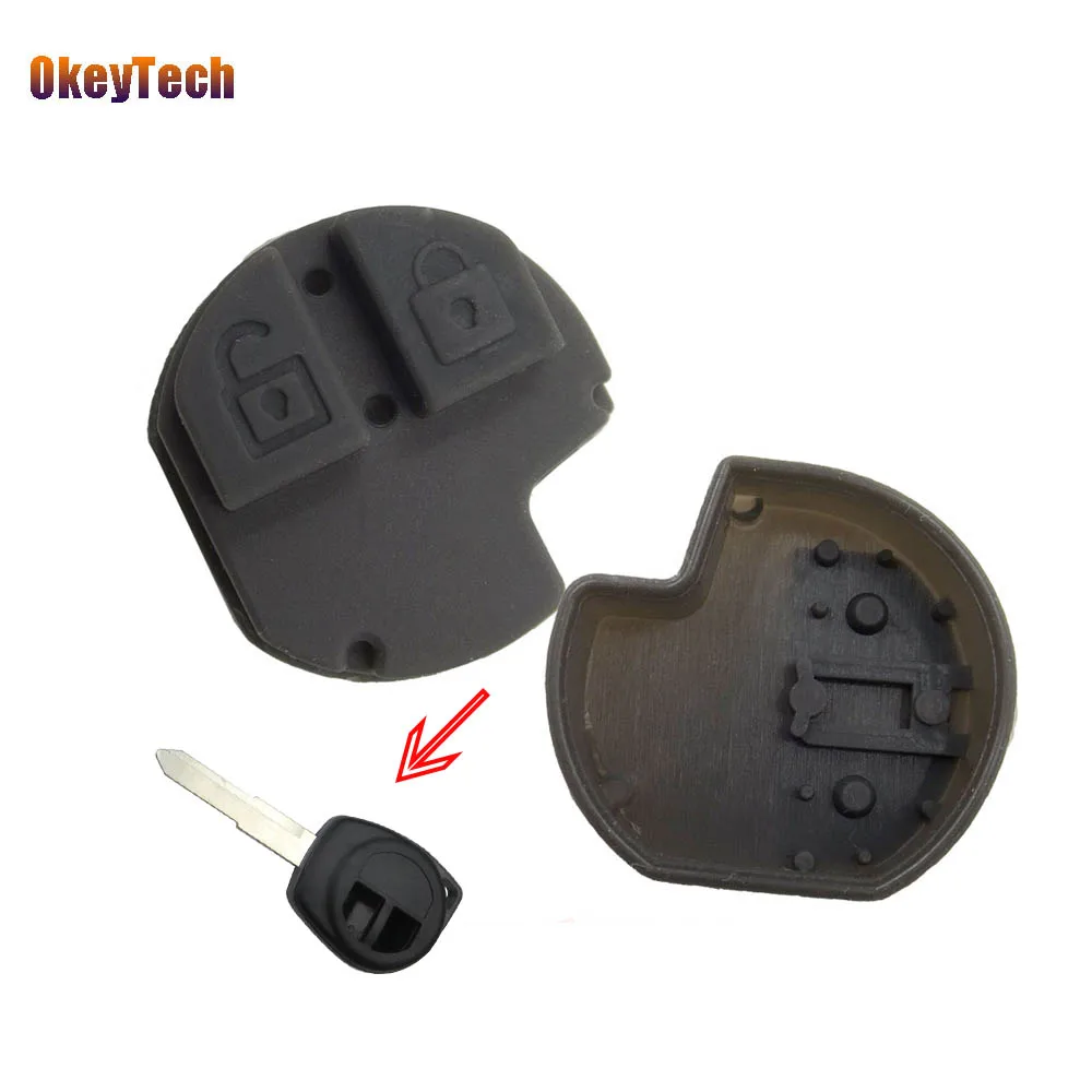 OkeyTech для Suzuki Key Shell резиновый коврик ключей 2 комплект замены кнопки Alto Grand Vitara Swigt