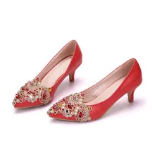Red Rhinestone Pumps Wedding Party Shoes Middle Heel Pointed Toe Graduation Prom Dancing Shoes Crystal Bride Shoes XY-A0037 цена Red Rhinestone Pumps Wedding Party Shoes Middle Heel Pointed Toe Graduation Prom Dancing Shoes Crystal Bride Shoes XY-A0037 цены онлайн
