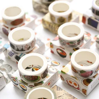 

2CM*10M Wide Creative Retro Paper Decorative Border Washi Tape Adhesive Tape DIY Scrapbooking Sticker Label Masking Tape JD14