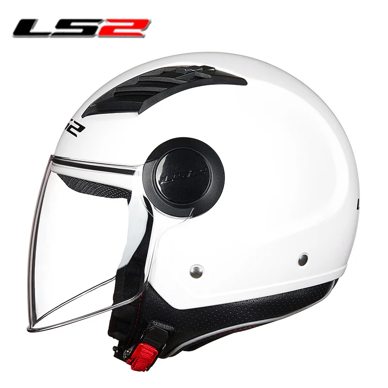 LS2 OF562 воздушный поток с открытым лицом летний мотоциклетный шлем реактивный скутер половина лица Мотоцикл capacete casco LS2 шлемы Vespa - Цвет: 1