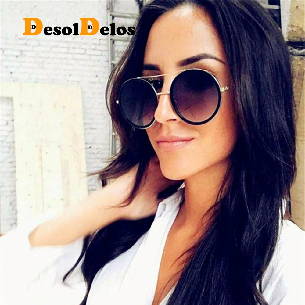 2019 Gothic Steampunk Round Metal Sunglasses Men Women Mirror Round Eye Sun Glasses Brand Designer Retro Vintage Oculos UV400