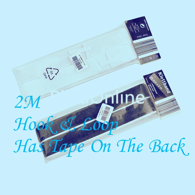 

1PCS  YT508   Single Velcro  Strong Stick Snap Button   25 mm Wide  2 Meters Long  Hook & Loop Has Tape On The Back