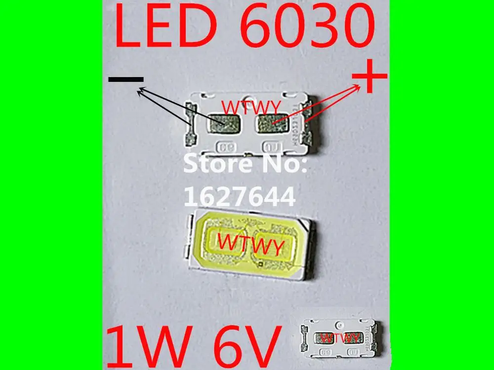 50pcs For LG LED LCD TV Backlight Application LED 6030 LED Backlight TV