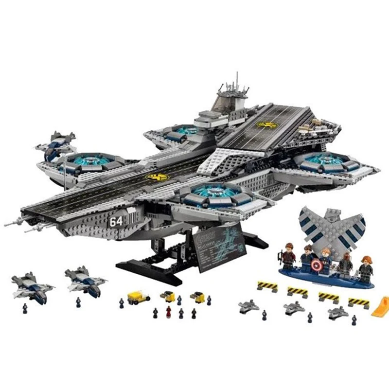 

Super Heroes The Shield Helicarrier Model Building Kits Blocks Bricks Toys Compatible Legoings For Kids Educational Toys Gifts