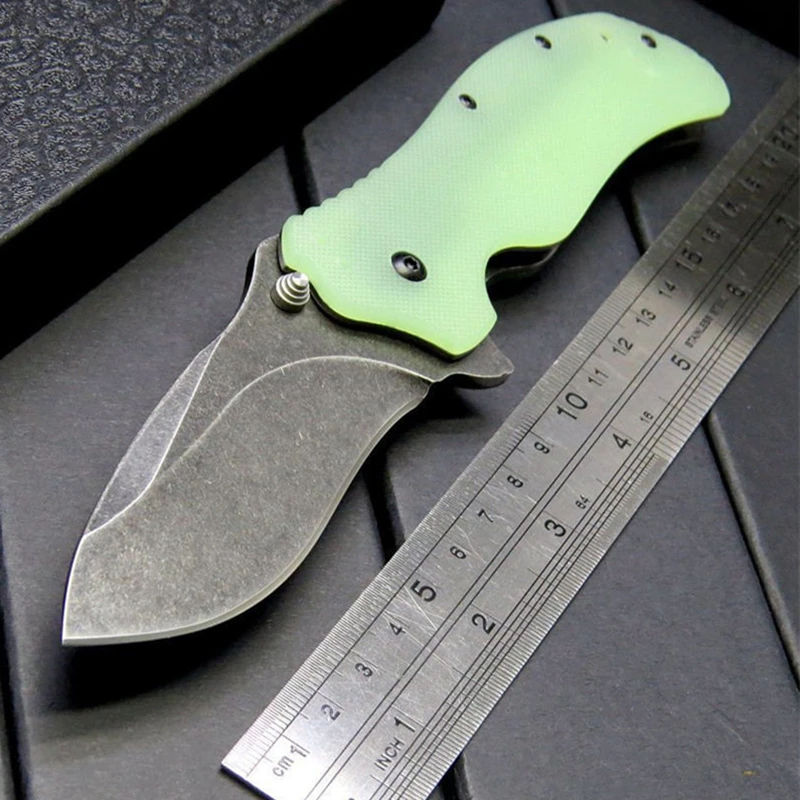 

Karambit S30V Stone Wash Blade G10 Handle Folding Knife Outdoor Hunting Camping Survival EDC Pocket Tool Light Cutting Knives