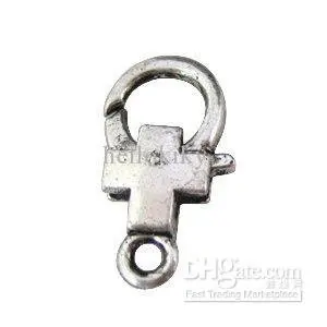 

20PCS tibetan silver cross lobster clasp Clasp20