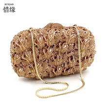 XIYUAN бренд женский bolsos модный роскошный с кристаллами Бриллиантовая вечерняя сумка Свадебные клатч Сумки для Вечерние Сумочки Сумочка вечерняя сумка на выпускной бал