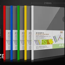 12 шт./компл. A4 Бумага дней Пластик Раздвижной Бар покрытие полосы папка для документов держатель Clear