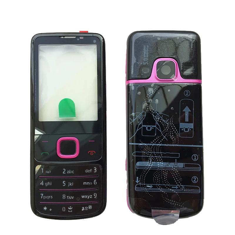 ZUGZUC для Nokia 6700 6700C английский/клавиатура с русским шрифтом полный металлический корпус для ремонта мобильного телефона