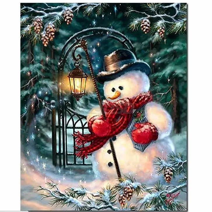 Hazlo tú mismo Completo Diamante Princesa Navidad Chica Copo De Nieve Pintura Bordado Art 1069# 