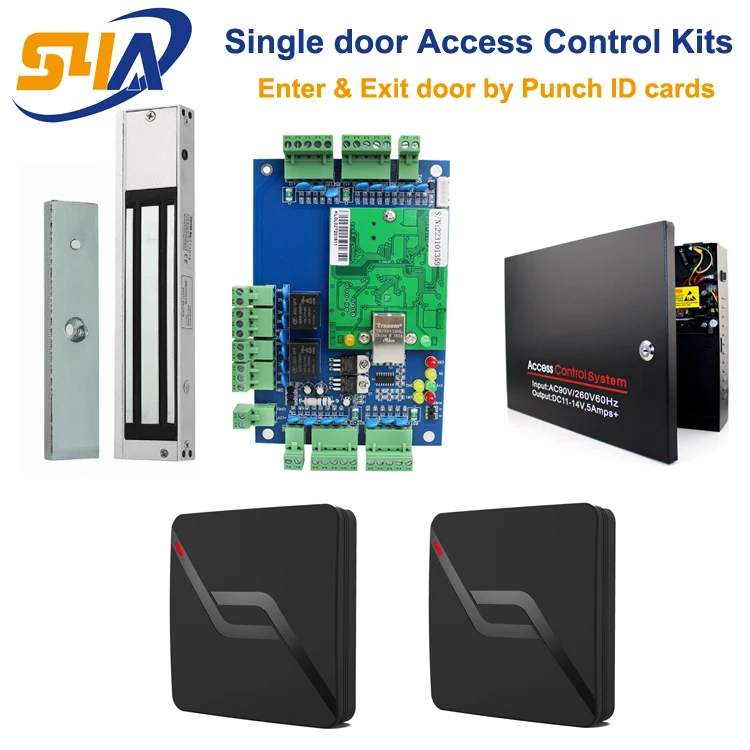 

4 Door access controller + Backup Power Supply + Waterproof RFID Card Reader