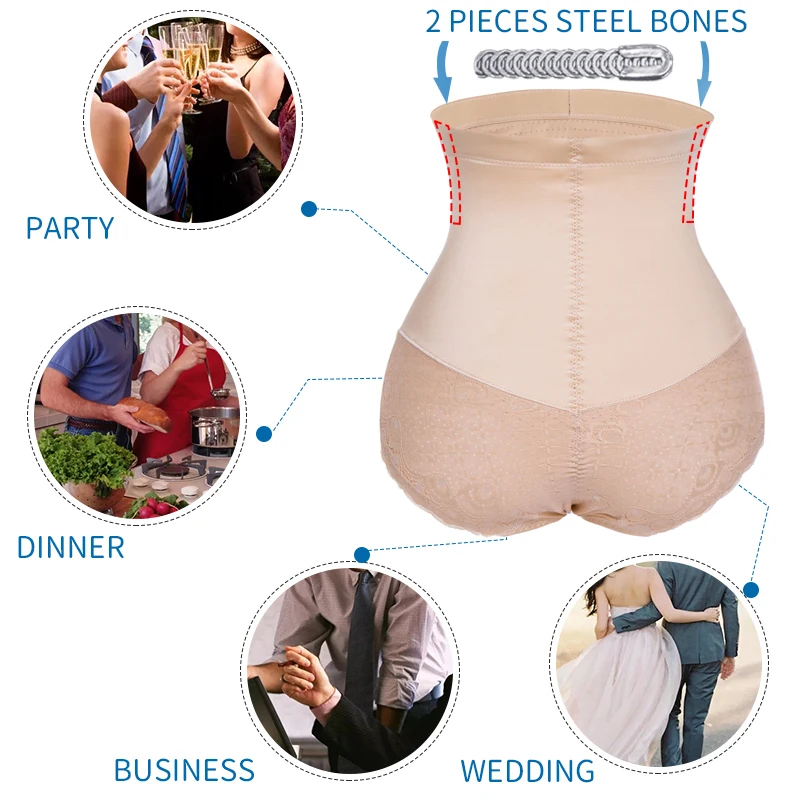 High Waist Shapewear Butt Lifter Tummy Control Panties Body Shaper Slimming Underwear Waist Trainer Butt Lifter Modeling Shorts shapewear panties butt hip enhancer