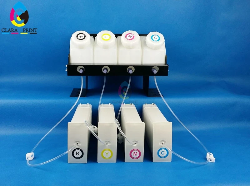

(4 Barrels + 4 Ink Cartridges) Bulk Ink System for Roland Mutoh Mimaki printer Continuous Ink Supplier System
