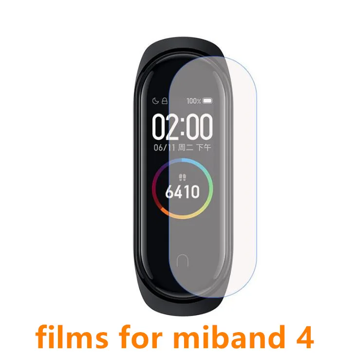 Защитная пленка для экрана mi Band 4 Xiaomi умный Браслет защитная не закаленное стекло