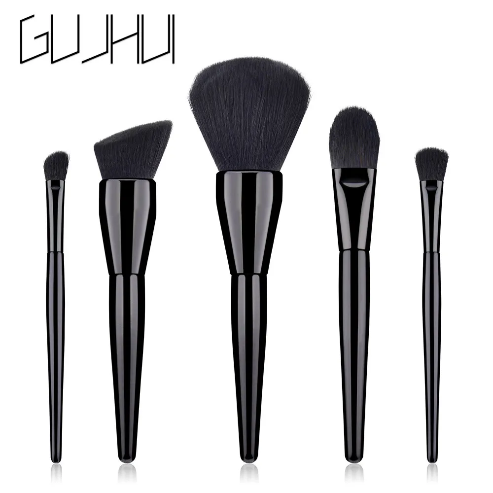 

GUIHUI 5PCS Foundation Cosmetic brochas maquillaje profesional Eyebrow Eyeshadow Brush Makeup Brush Sets Tools pinceaux #10