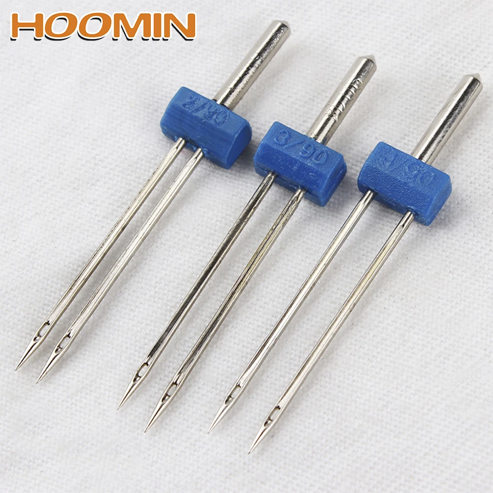 

HOOMIN 3 Pcs/Set Double Twin Needles Pins Handwork Needles For Sewing Machine