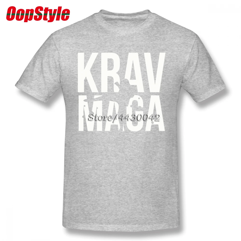 Krav Maga белая футболка для мужчин Прямая поставка короткий рукав хлопок плюс